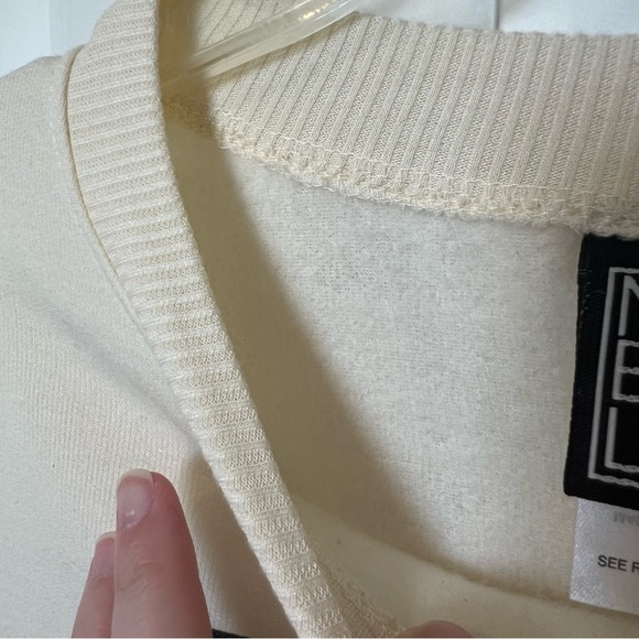 NWOT Fleece-Lined Dog Mom Sweatshirt Color Block Dog Lovers Slouchy Relaxed Fit - Picture 11 of 17